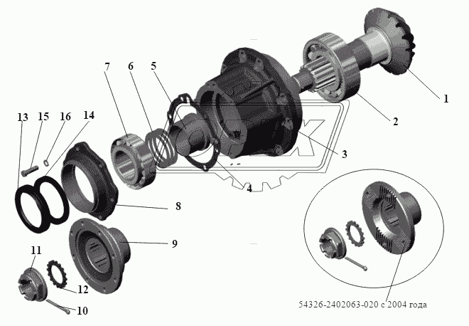 Шестерня ведущая 104-2402021-20